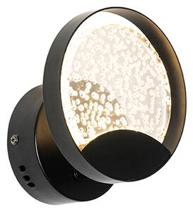 Dizajnové nástenné svietidlo čierne vrátane LED - Patrick