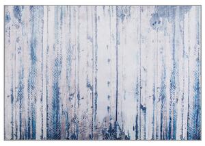 Béžový koberec so sivým obdĺžnikovým vintage štýlom 140 x 200 cm