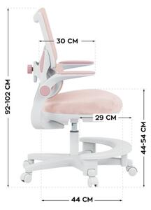 Detská otočná stolička Mark Adler Junior 5.7 Pink