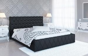 Čalúnená posteľ Parma 90/200 cm s úložným priestorom madrid - ekokoža