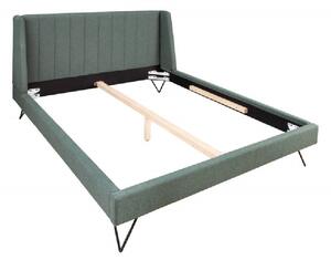 Massive home | Luxusní postel s kovovými nohami zelená Sanel 180 x 200 cm MH407920