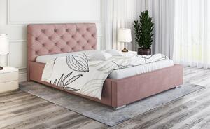 Čalúnená posteľ Verona 90/200 cm s úložným priestorom jasmine