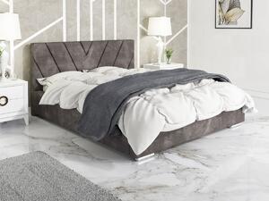 Čalúnená posteľ Vicenza 90/200 cm s úložným priestorom fuego
