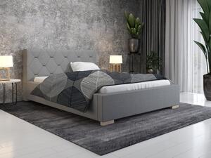 Čalúnená posteľ Troja 90/200 cm s úložným priestorom malmo