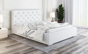Čalúnená posteľ Verona 90/200 cm s úložným priestorom madrid - ekokoža