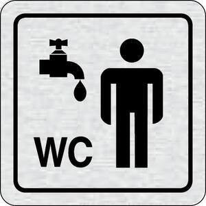 Tabuľka na dvere - Umývárna, WC muži