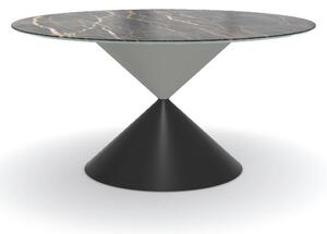 MIDJ - Okrúhly stôl Clessidra s kovovou podnožou, Ø 150/180 cm