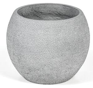 Kvetináč L 46 x 46 x 40 cm, cement, sivá