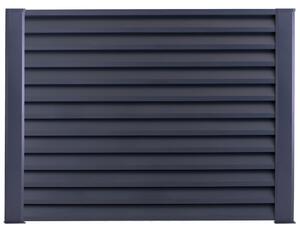 Plotový panel s lamelami Z, 893 x 2000 mm, s krycou lištou, antracit