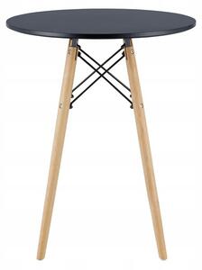 SUPPLIES LEO Škandinávsky jedálenský stôl dub 60 cm - čierny