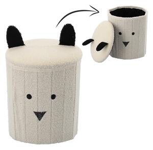 CH Taburetka s úložným priestorom Teddy - biela