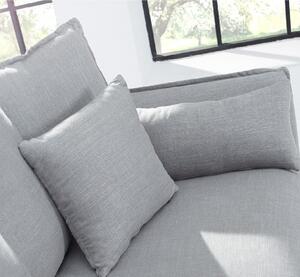 Massive home | Luxusní pohovka z textilu, 9 polštářů šedá Ninel MH389360