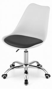 SUPPLIES ALBA otočná stolička - bielo-čierna
