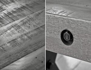 Massive home | Jídelní lavice z masivního dřeva, šedá Melon MH404440 170 x 40 cm
