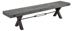 Massive home | Jídelní lavice z masivního dřeva, šedá Melon MH404440 170 x 40 cm