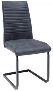 Massive home | Jídelní židle z broušené kůže, šedá Melon - sada 2 kusů MH393780