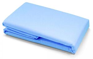 Plachta bavlna s gumkou 180/80 cm - modrá