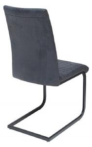 Massive home | Jídelní židle z broušené kůže, šedá Melon - sada 2 kusů MH393780