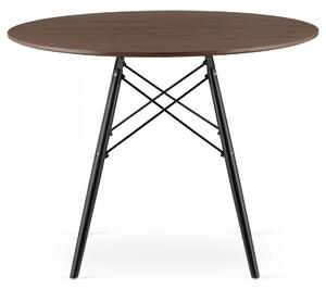 SUPPLIES LEO Škandinávsky jedálenský stôl dub 100 cm - tmava hnedá