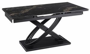Keramický rozkladací stôl IBIZA 160-240 cm čierny