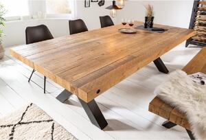 Massive home | Jídelní stůl z borovicového dřeva, přírodní Gabon MH404510 200 x 76 cm