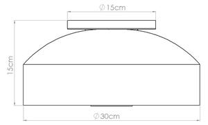 Sollux SL.1679 - Stropné svietidlo OMIQ 4xE27/15W/230V priemer 30 cm krémové