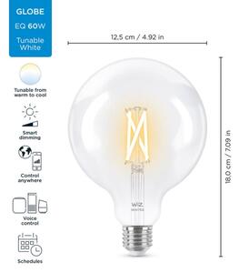 LED Stmievateľná žiarovka G125 E27/7W/230V 2700-6500K CRI 90 Wi-Fi - WiZ