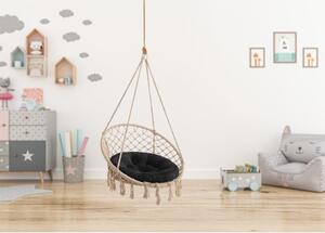 Vankúš na hojdačku STORK HOUSE čierny, malý