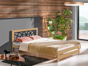 Drevená jednolôžková posteľ 90x200 Kosma - borovica