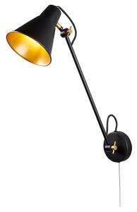 Searchlight 6302BK WALL nástenné svietidlo E27 1x10W