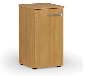 Nízka kancelárska skriňa s dverami PRIMO WOOD, 740 x 400 x 420 mm, buk