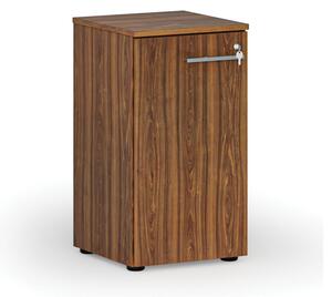 Nízka kancelárska skriňa s dverami PRIMO WOOD, 740 x 400 x 420 mm, orech