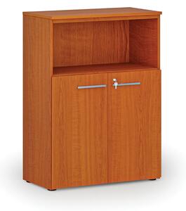 Kombinovaná kancelárska skriňa PRIMO WOOD, 1087 x 800 x 420 mm, čerešňa