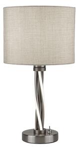 Searchlight EU7564SS Vegas stolná lampa E27 1 x 60W