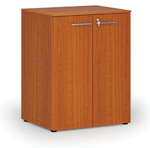 Kancelárska skriňa s dverami PRIMO WOOD, 2 police, 1027 x 800 x 640 mm, čerešňa