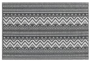 Vonkajší koberec čierny syntetický 120 x 180 cm ekologický v škandinávskom štýle moderný minimalistický