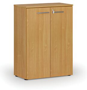 Kancelárska skriňa s dverami PRIMO WOOD, 1087 x 800 x 420 mm, buk