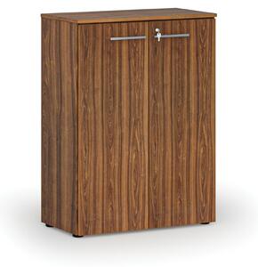 Kancelárska skriňa s dverami PRIMO WOOD, 1087 x 800 x 420 mm, orech