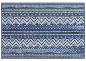 Vonkajší koberec modrý plastový 120 x 180 cm ekologický v škandinávskom štýle moderný minimalistický