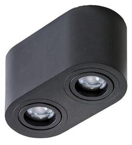 Azzardo AZ2821 prisadené stropné bodové svietidlo Brant 2 2x50W | GU10 | IP20 - čierna