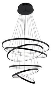 Azzardo AZ2923 LED stropné závesné svietidlo Wheel 6x140W | 8400lm | IP20 - čierna