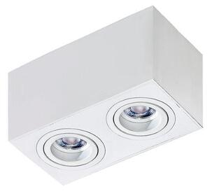 Azzardo AZ2826 prisadené bodové svietidlo Brant 2 Square 2x50W | GU10 | IP20 - biela