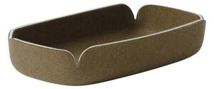Muuto Kôš Restore Tray 28x15, brown green