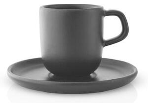 Eva Solo Hrnček s podšálkou Nordic Kitchen Espresso Cup with Saucer, black