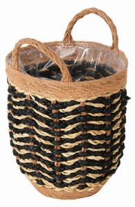 ČREPNÍK prírodné materiály, 20/20/29 cm XXXL - Kvety & kvetináče