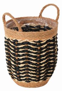 ČREPNÍK prírodné materiály, 24/24/34 cm XXXL - Kvety & kvetináče