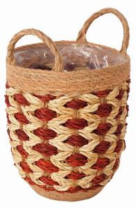 ČREPNÍK prírodné materiály, 20/20/29 cm XXXL - Kvety & kvetináče
