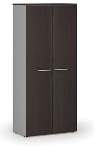 Šatníková skriňa s výsuvom PRIMO GRAY, 1781 x 800 x 420 mm, sivá/wenge