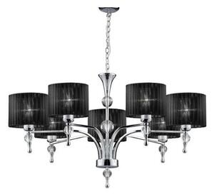 Azzardo AZ0500 závesný luster Impress 7 7x50W | E27 | IP20 - čierna