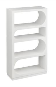 REGÁL, biela, jedľa, 78/135/30 cm MID.YOU - Regály, Online Only